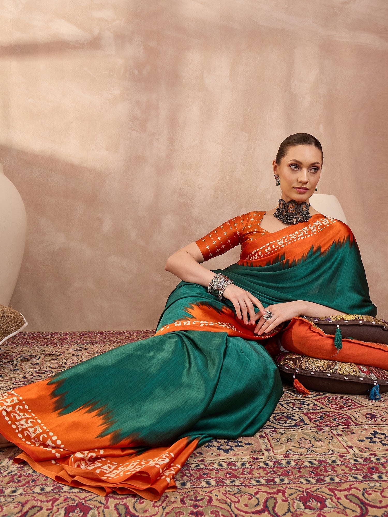 Aadhira Stylish Semi Modal Saree for Party & Festive Wear ClothsVilla