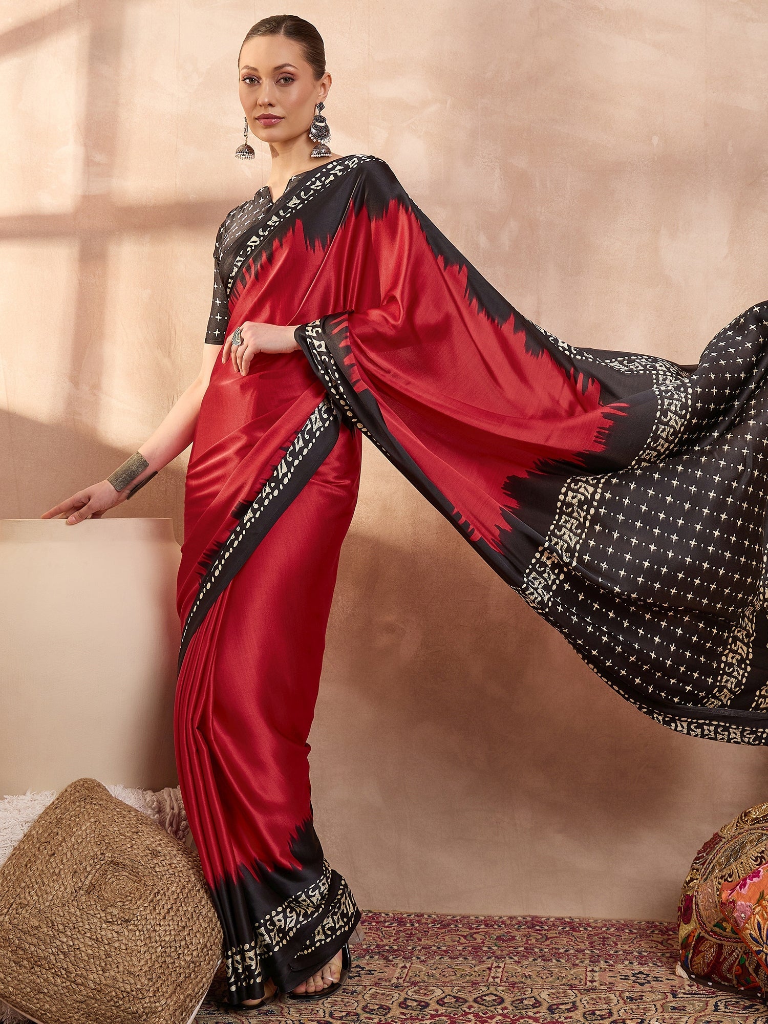 Aadhira Stylish Semi Modal Saree for Party & Festive Wear ClothsVilla