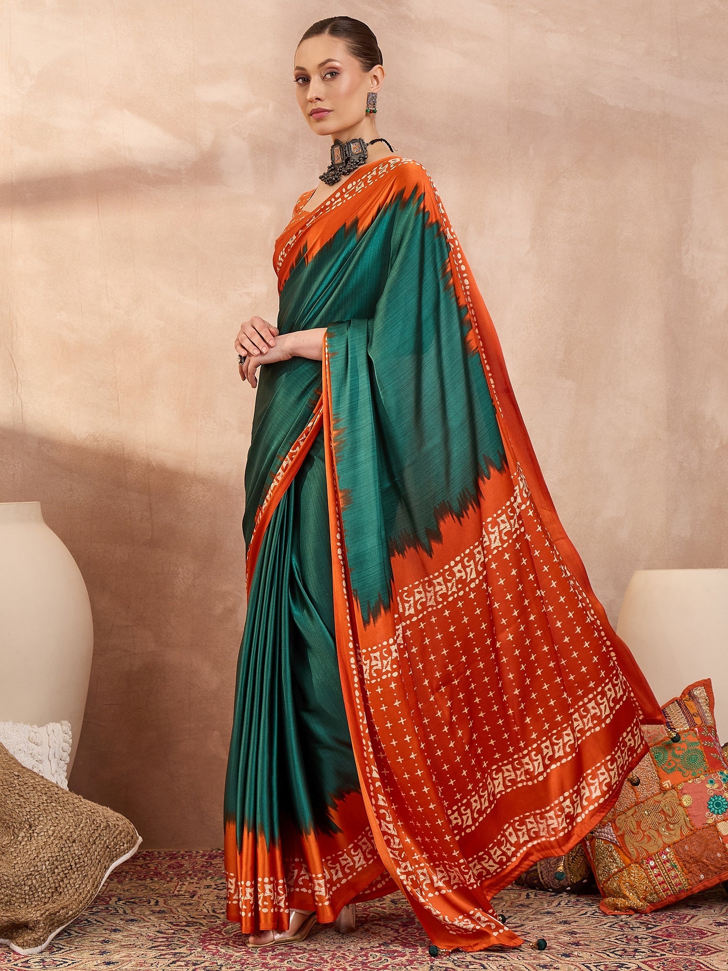 Aadhira Stylish Semi Modal Saree for Party & Festive Wear ClothsVilla