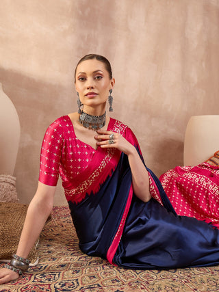 Aadhira Stylish Semi Modal Saree for Party & Festive Wear ClothsVilla