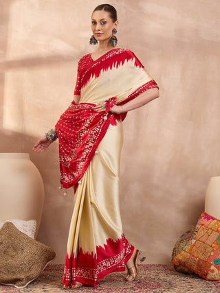 Aadhira Stylish Semi Modal Saree for Party & Festive Wear ClothsVilla