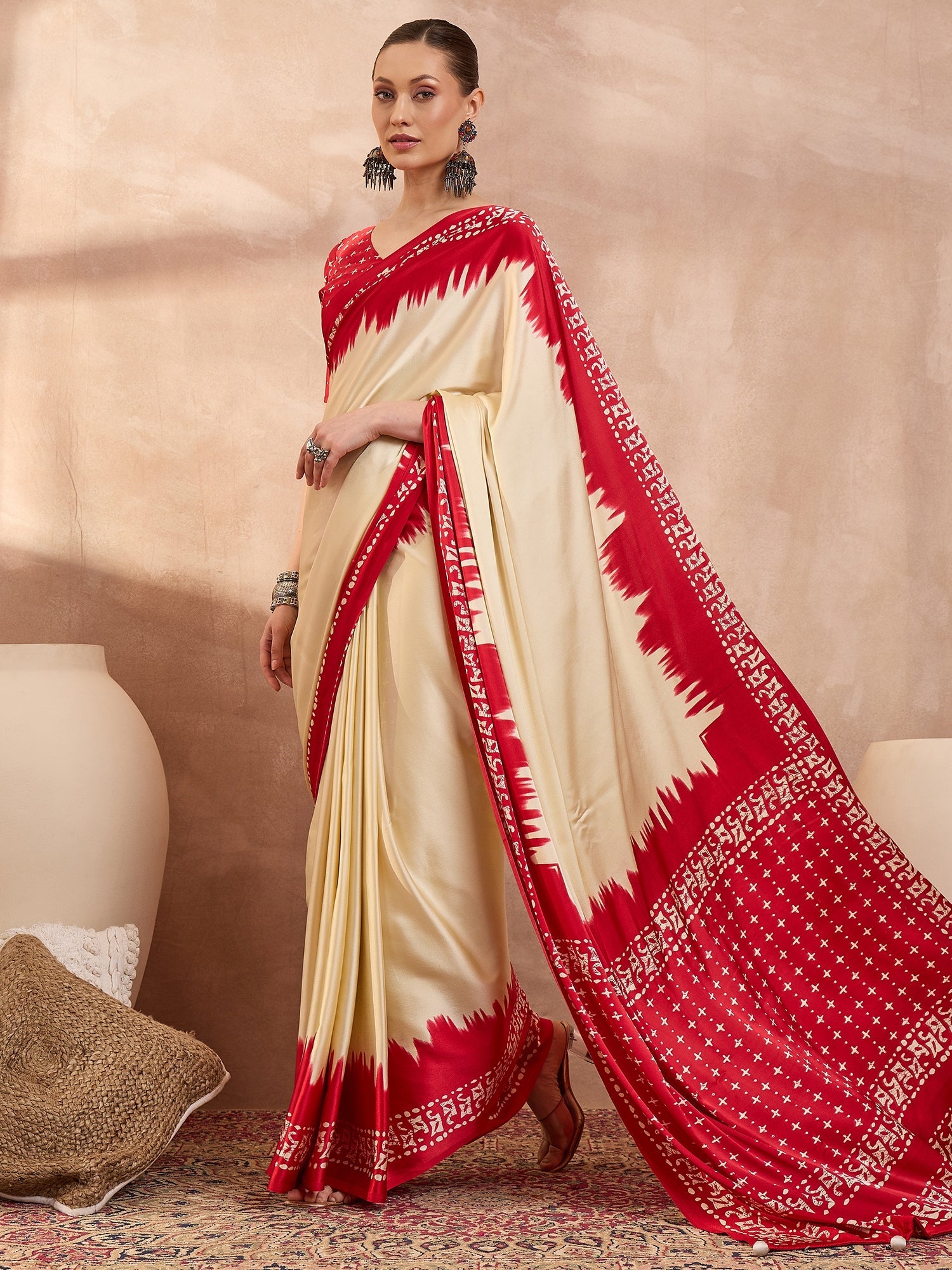 Aadhira Stylish Semi Modal Saree for Party & Festive Wear ClothsVilla