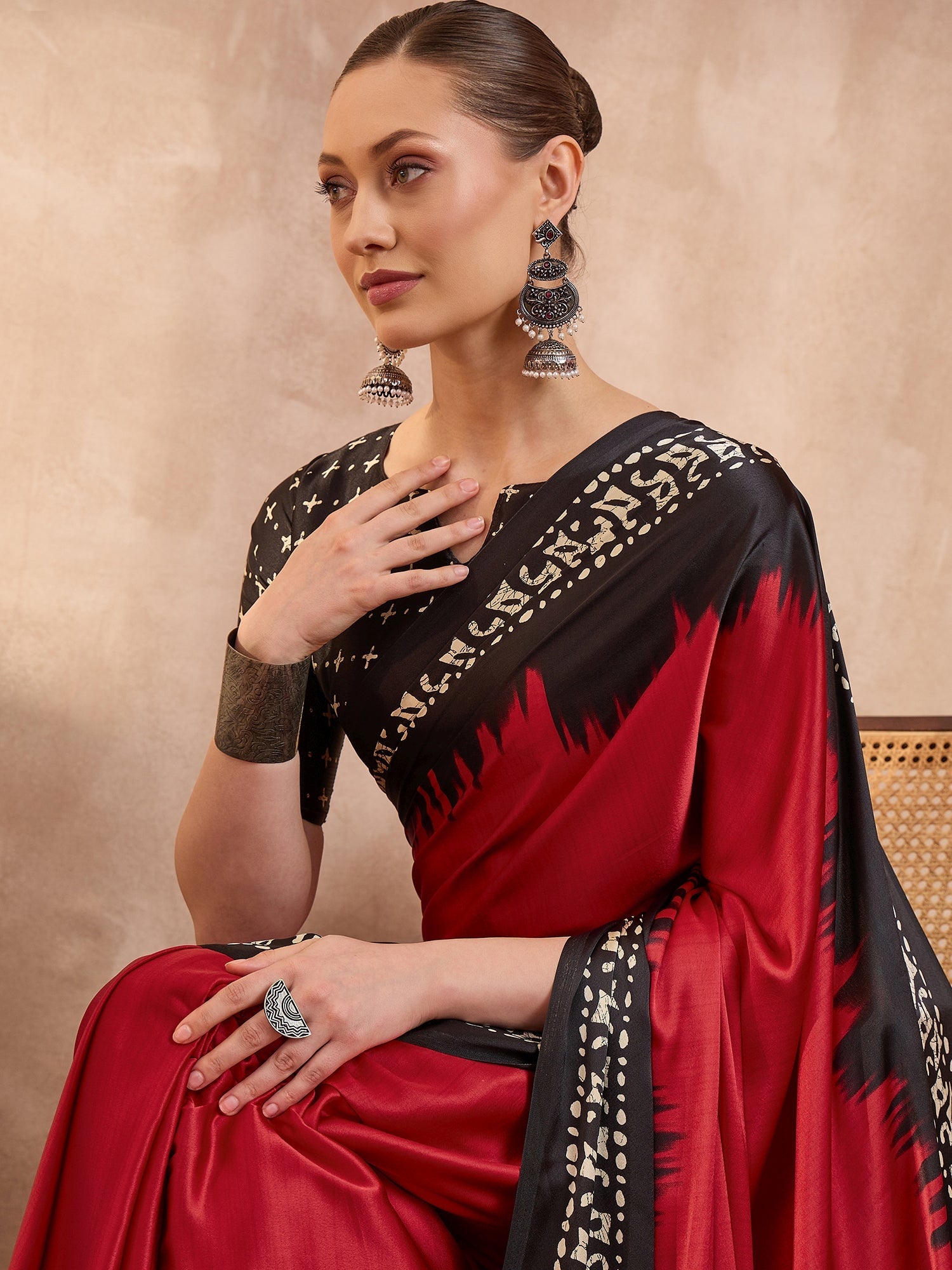Aadhira Stylish Semi Modal Saree for Party & Festive Wear ClothsVilla