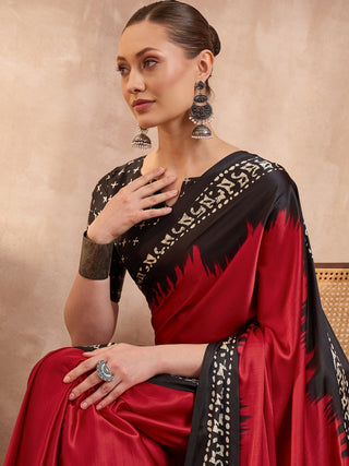 Aadhira Stylish Semi Modal Saree for Party & Festive Wear ClothsVilla