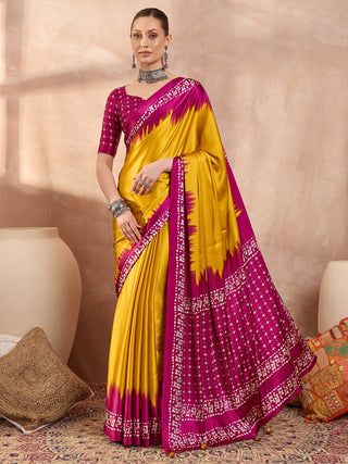 Aadhira Stylish Semi Modal Saree for Party & Festive Wear ClothsVilla