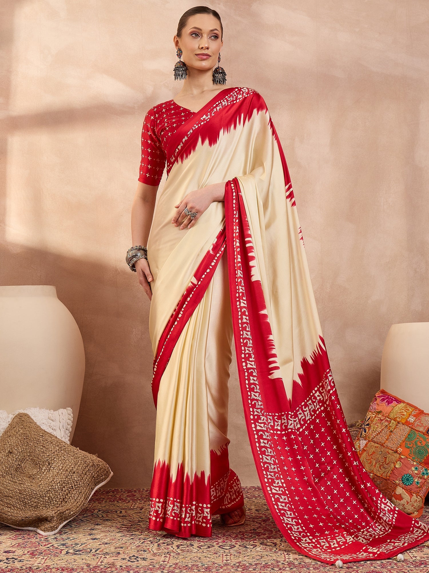 Aadhira Stylish Semi Modal Saree for Party & Festive Wear ClothsVilla