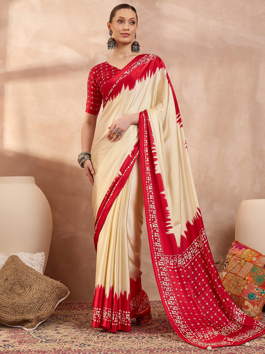 Aadhira Stylish Semi Modal Saree for Party & Festive Wear ClothsVilla