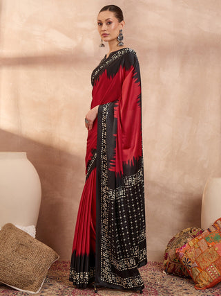 Aadhira Stylish Semi Modal Saree for Party & Festive Wear ClothsVilla