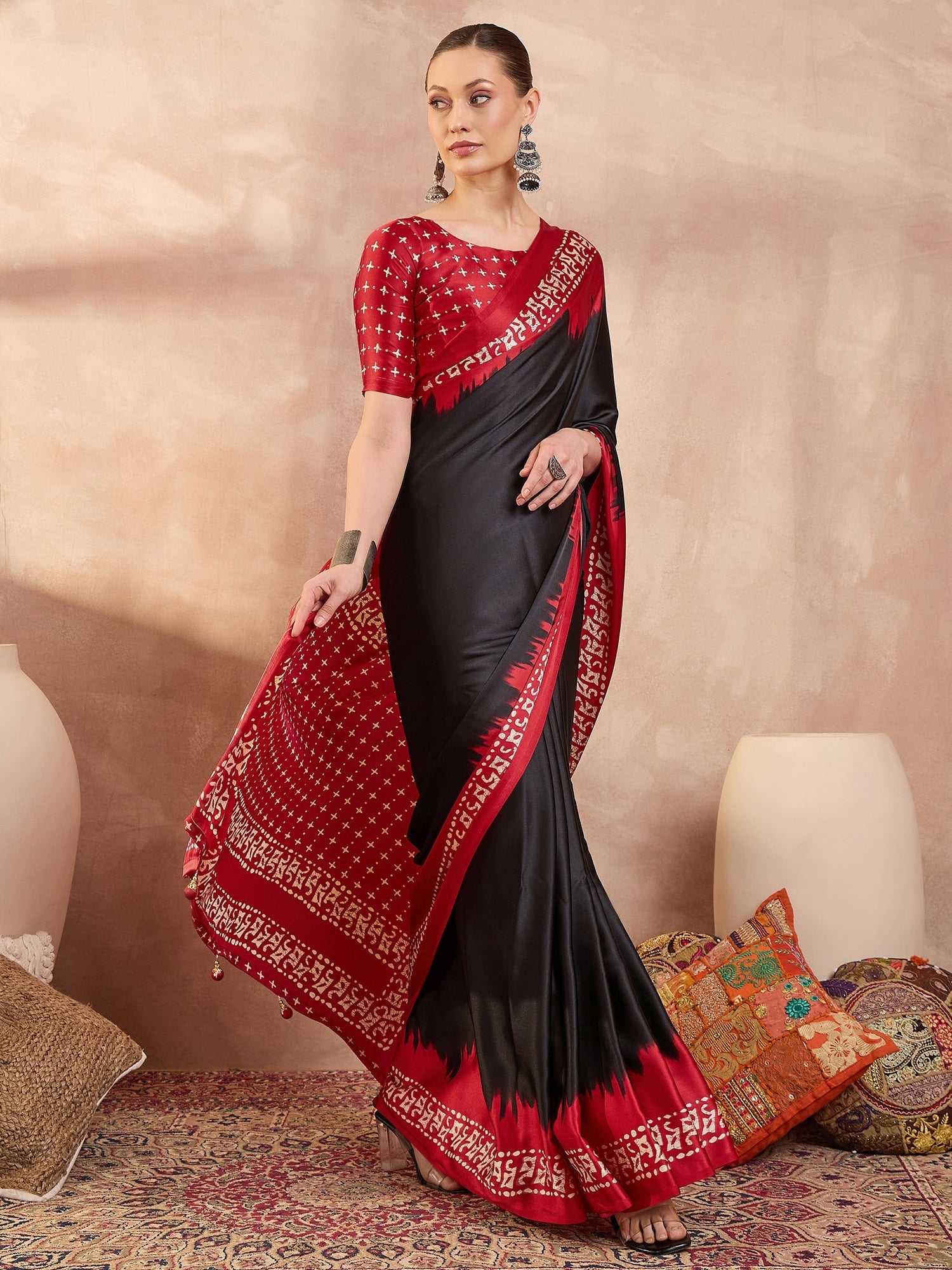 Aadhira Stylish Semi Modal Saree for Party & Festive Wear ClothsVilla
