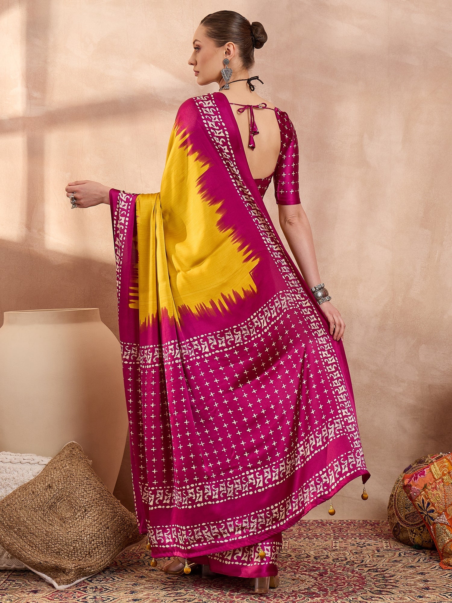 Aadhira Stylish Semi Modal Saree for Party & Festive Wear ClothsVilla