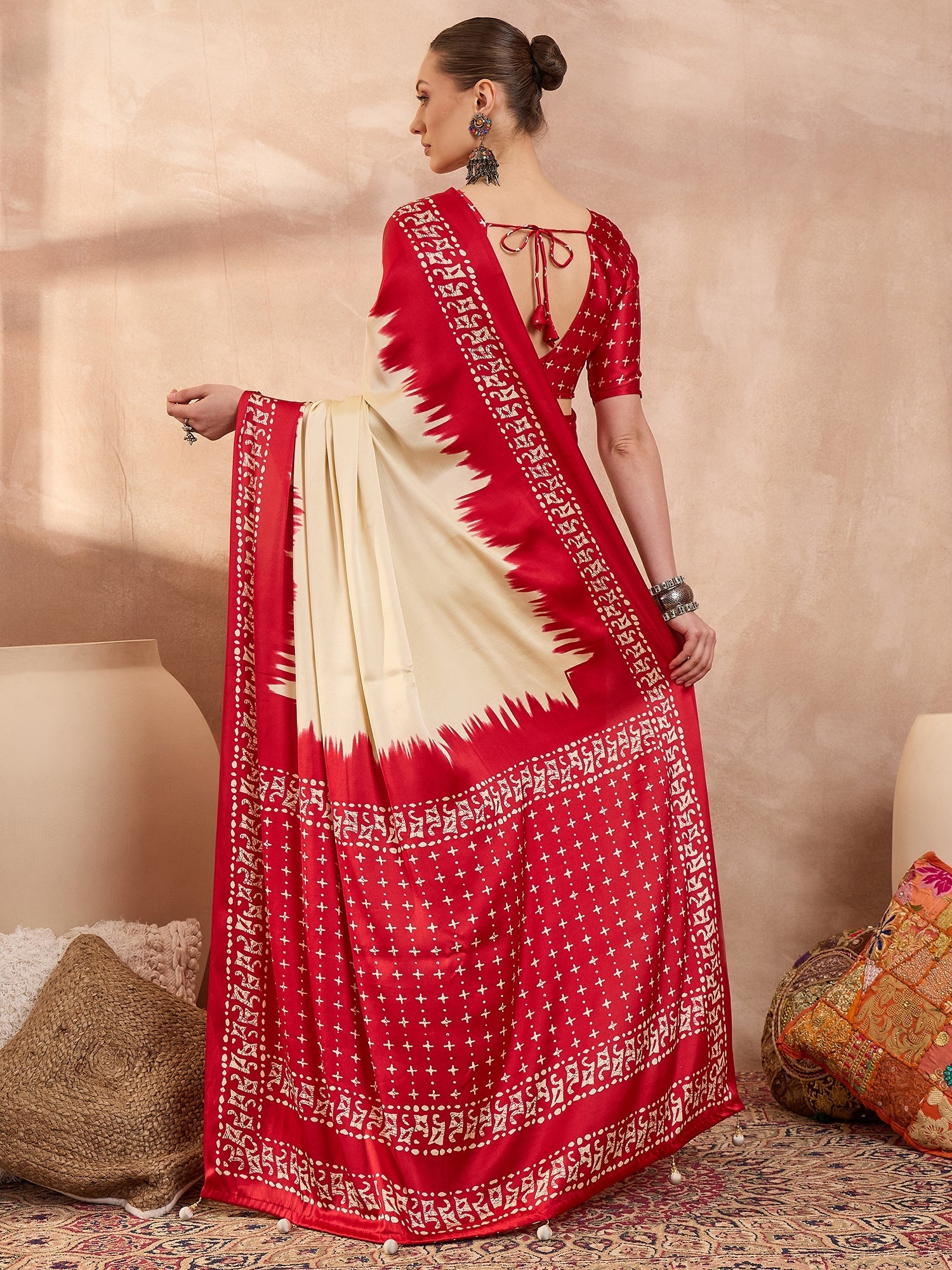 Aadhira Stylish Semi Modal Saree for Party & Festive Wear ClothsVilla