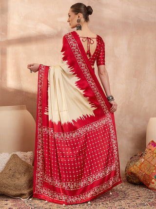 Aadhira Stylish Semi Modal Saree for Party & Festive Wear ClothsVilla