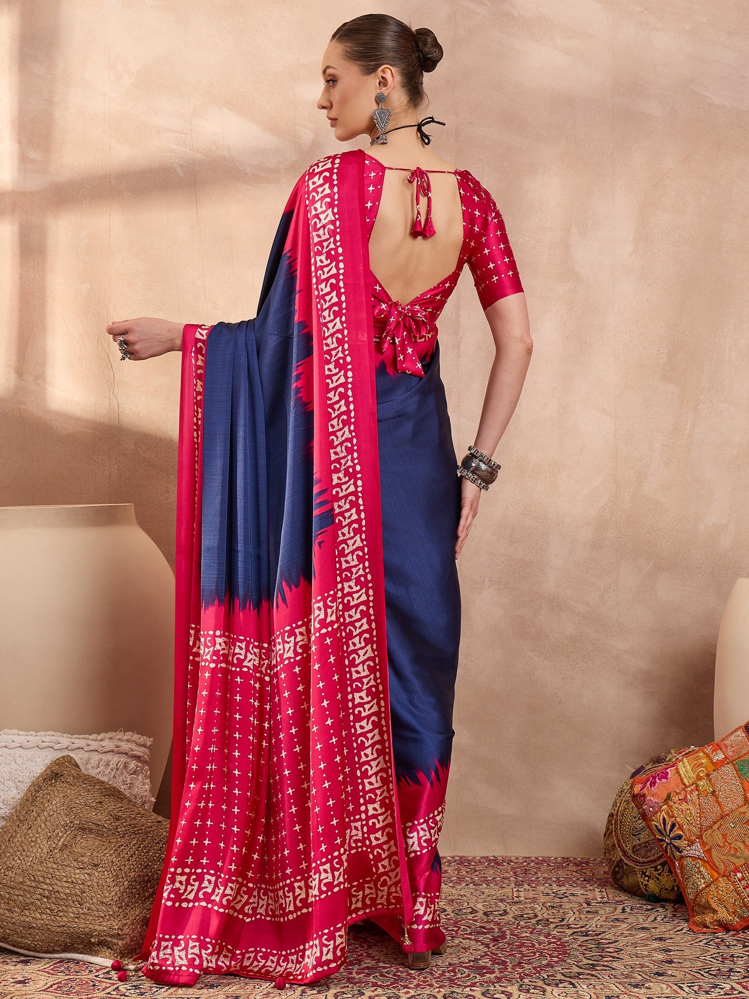 Aadhira Stylish Semi Modal Saree for Party & Festive Wear ClothsVilla