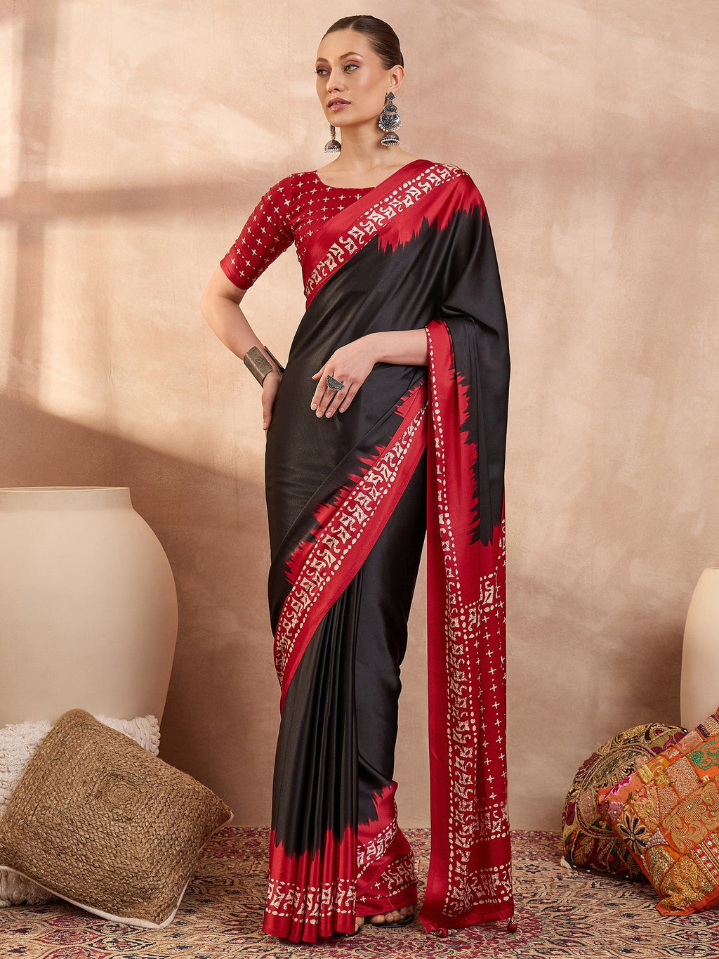 Aadhira Stylish Semi Modal Saree for Party & Festive Wear ClothsVilla