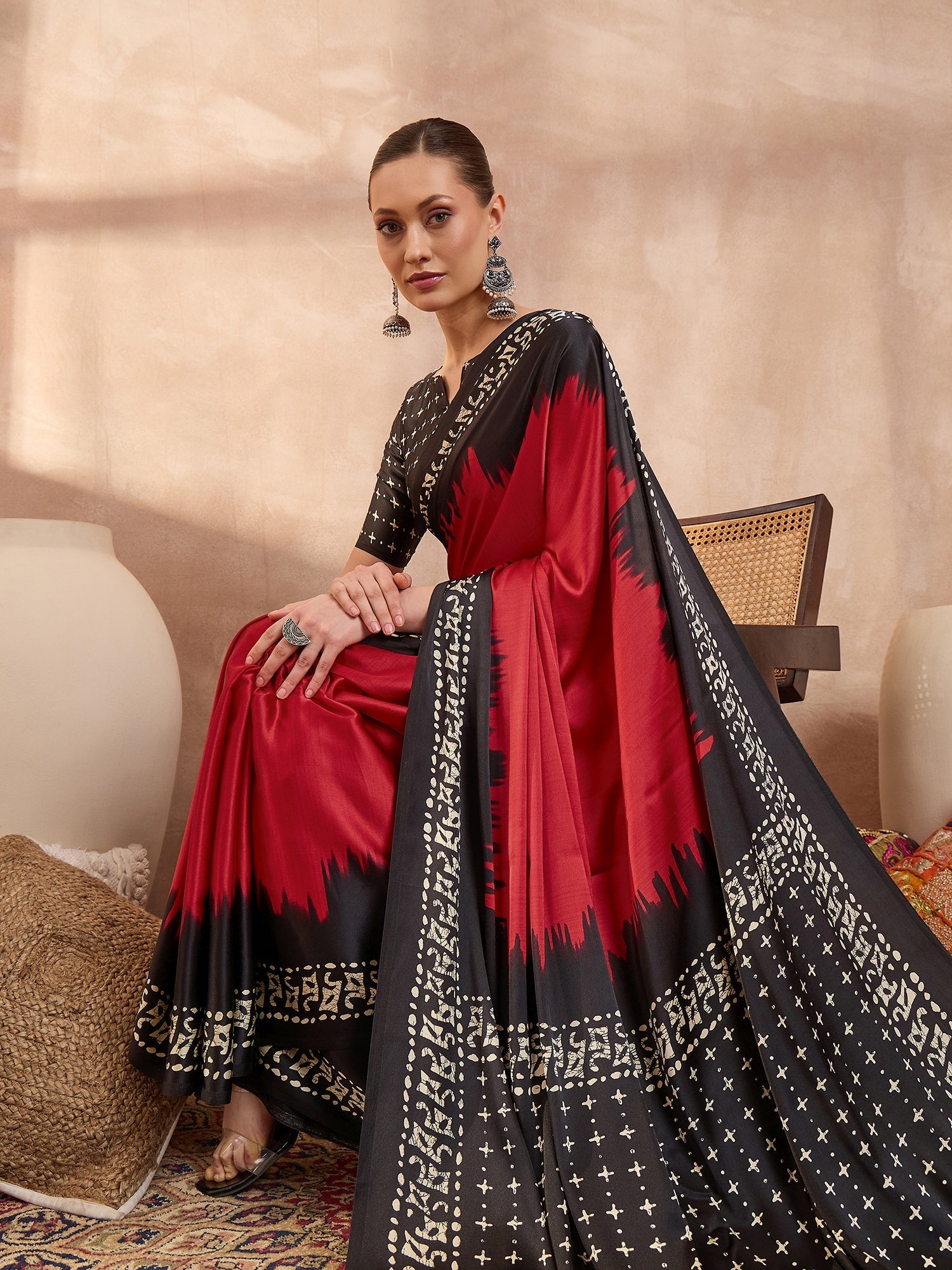 Aadhira Stylish Semi Modal Saree for Party & Festive Wear ClothsVilla