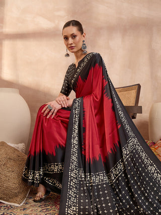 Aadhira Stylish Semi Modal Saree for Party & Festive Wear ClothsVilla
