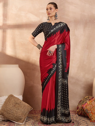 Aadhira Stylish Semi Modal Saree for Party & Festive Wear ClothsVilla