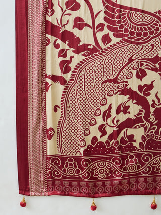 Aakriti Contemporary Semi Modal Saree for Special Occasions ClothsVilla