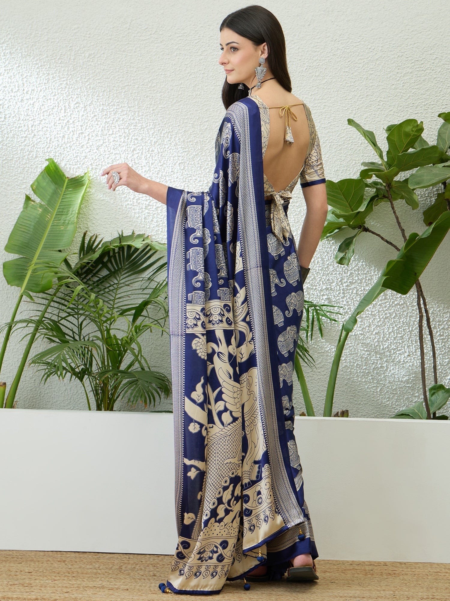 Aakriti Contemporary Semi Modal Saree for Special Occasions ClothsVilla