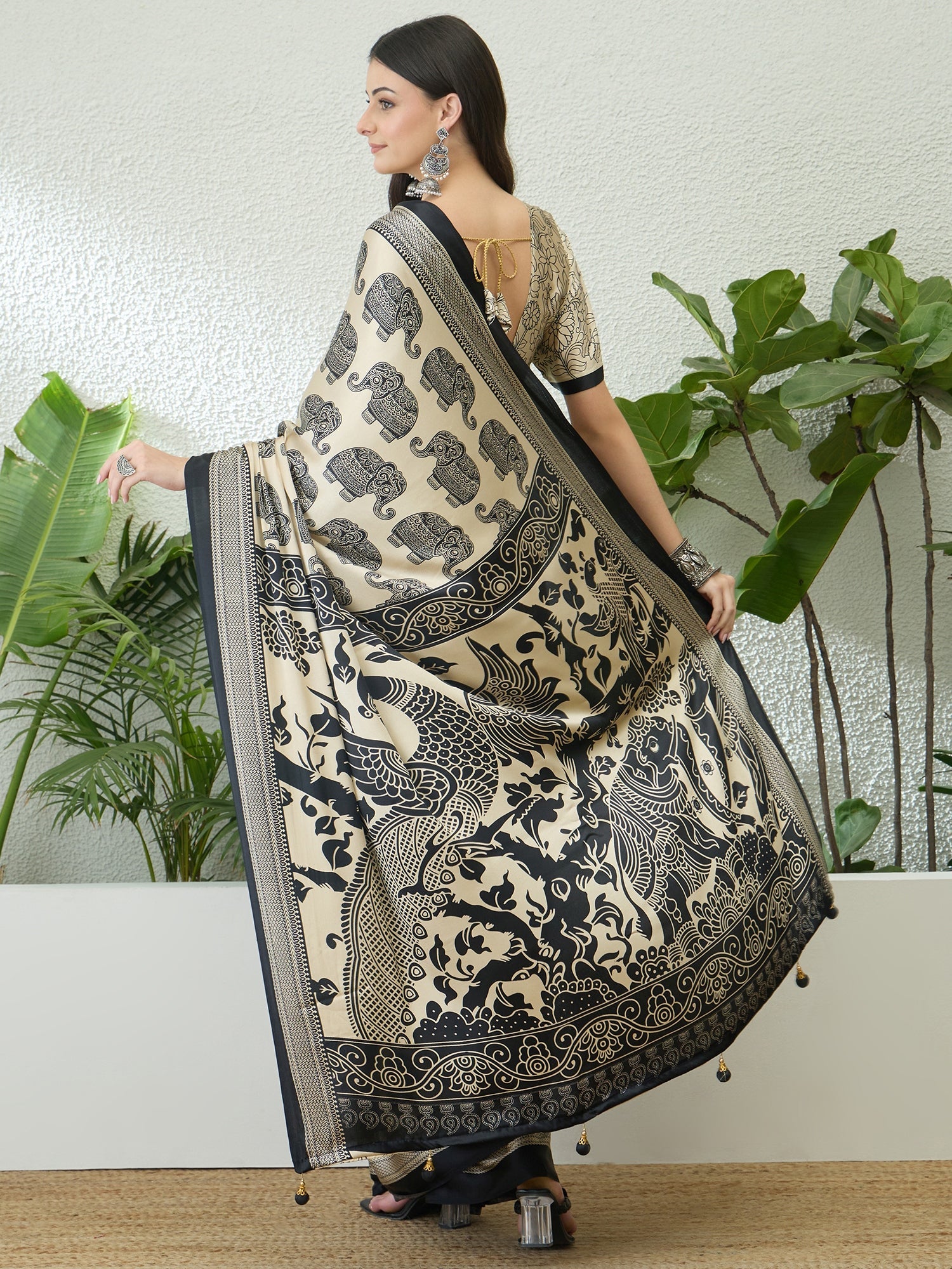 Aakriti Contemporary Semi Modal Saree for Special Occasions ClothsVilla