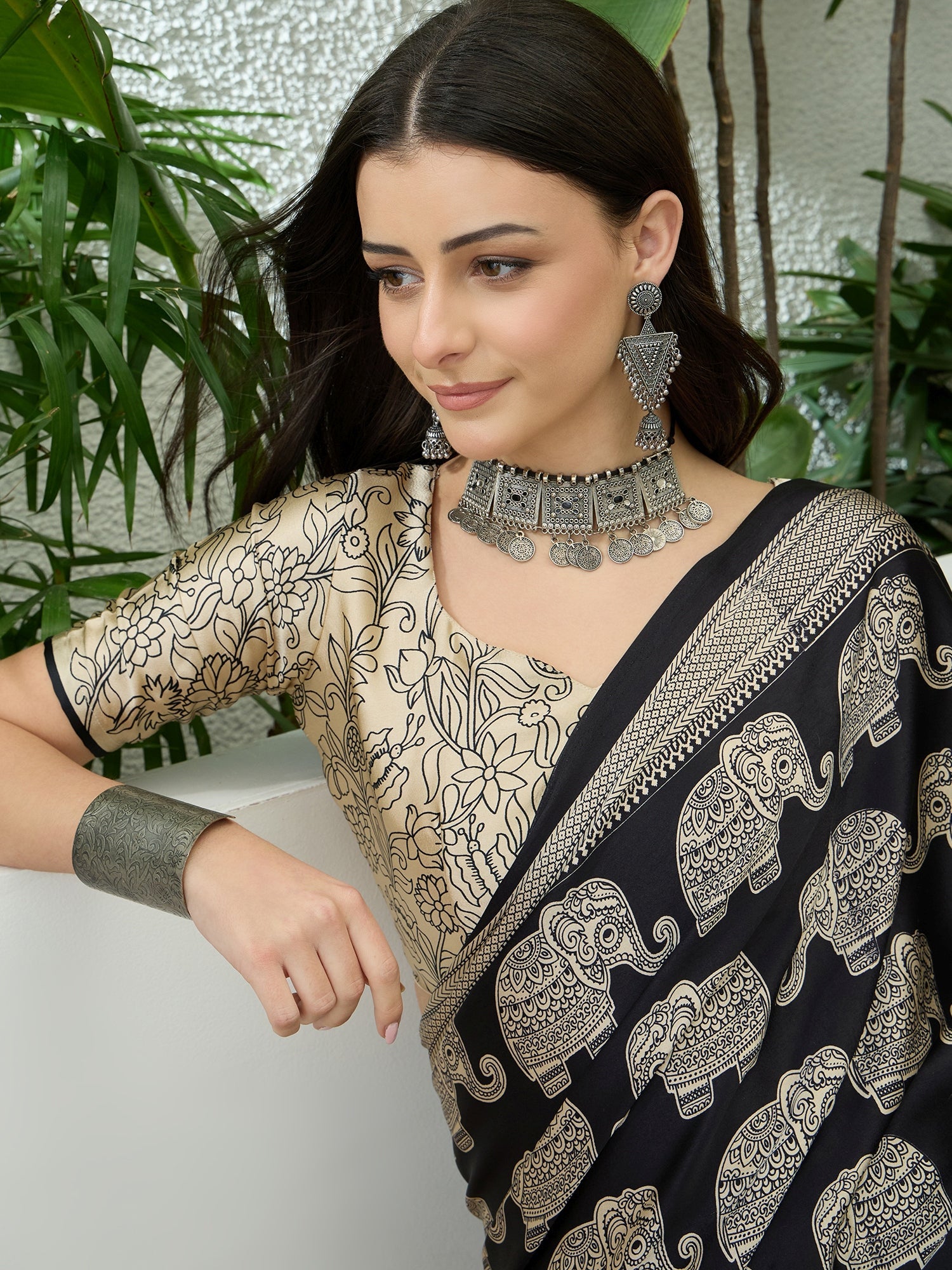 Aakriti Contemporary Semi Modal Saree for Special Occasions ClothsVilla