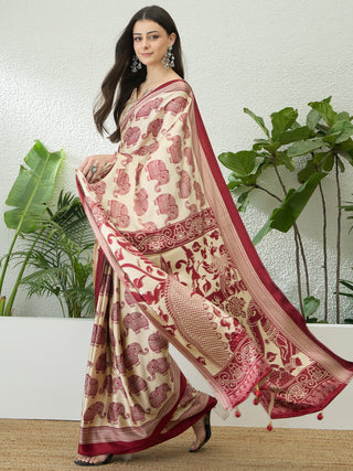 Aakriti Contemporary Semi Modal Saree for Special Occasions ClothsVilla