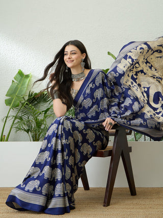 Aakriti Contemporary Semi Modal Saree for Special Occasions ClothsVilla