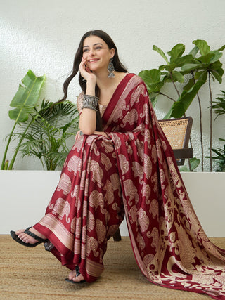 Aakriti Contemporary Semi Modal Saree for Special Occasions ClothsVilla