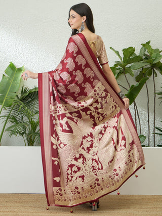 Aakriti Contemporary Semi Modal Saree for Special Occasions ClothsVilla