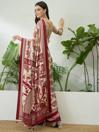 Aakriti Contemporary Semi Modal Saree for Special Occasions ClothsVilla