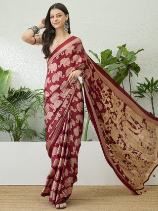 Aakriti Contemporary Semi Modal Saree for Special Occasions ClothsVilla
