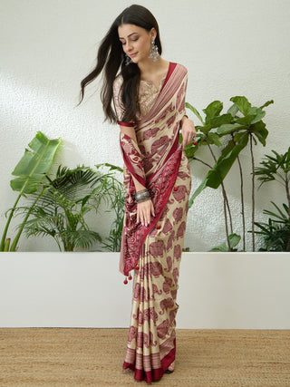 Aakriti Contemporary Semi Modal Saree for Special Occasions ClothsVilla