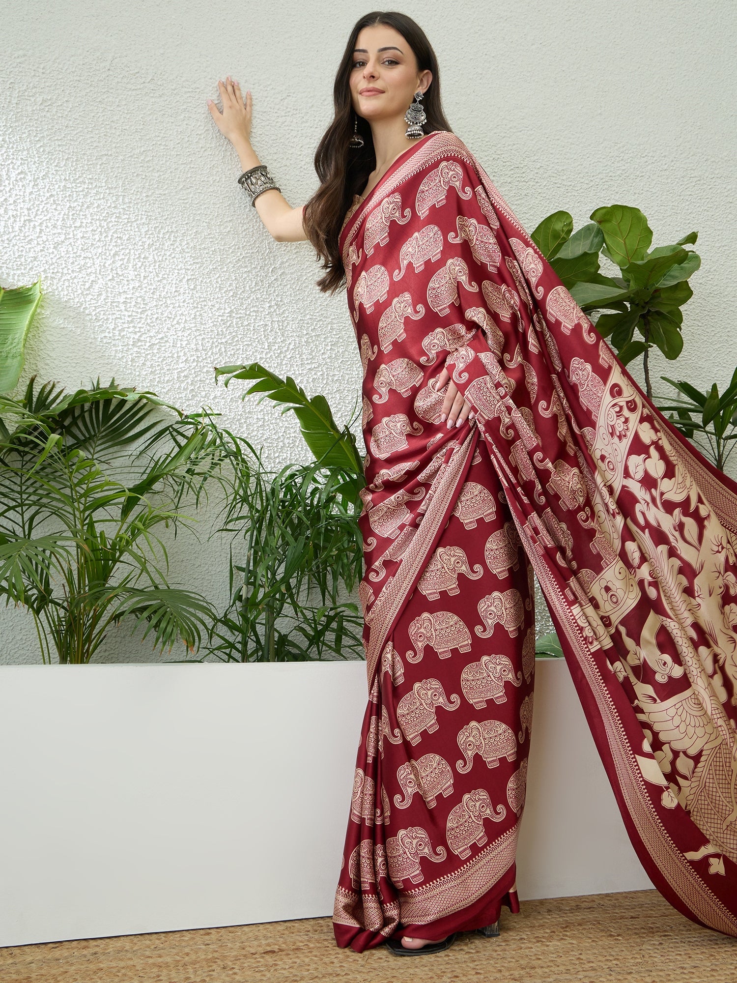 Aakriti Contemporary Semi Modal Saree for Special Occasions ClothsVilla