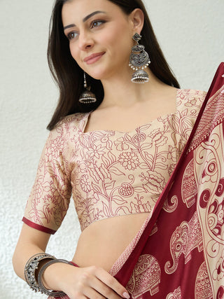 Aakriti Contemporary Semi Modal Saree for Special Occasions ClothsVilla