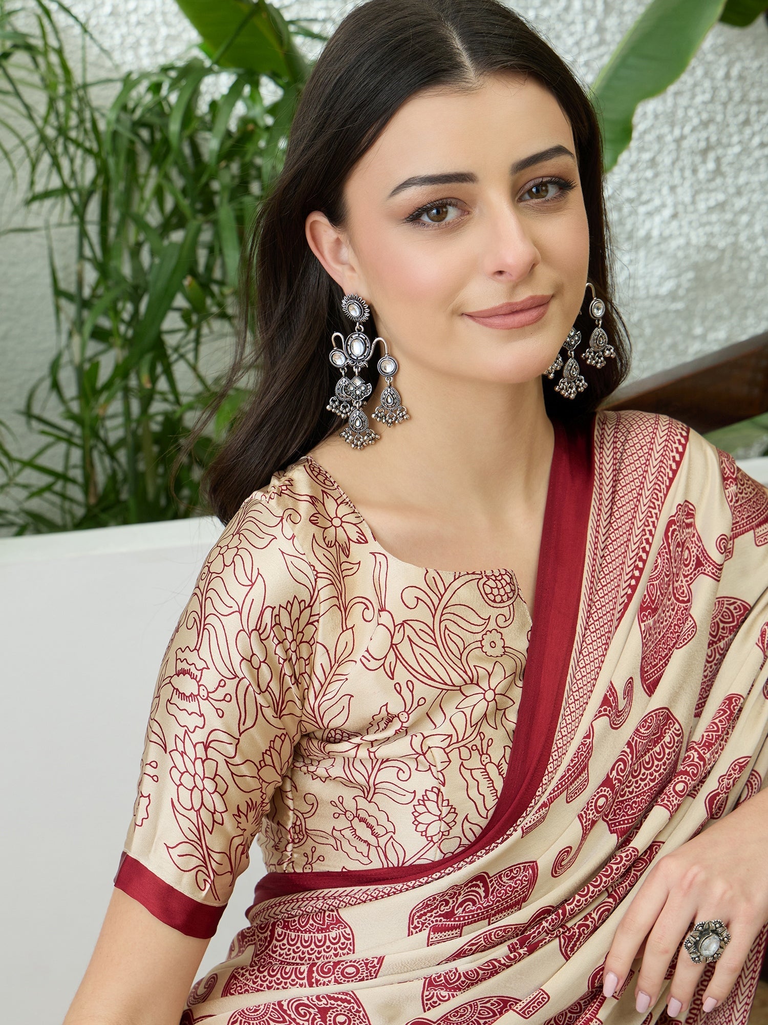 Aakriti Contemporary Semi Modal Saree for Special Occasions ClothsVilla