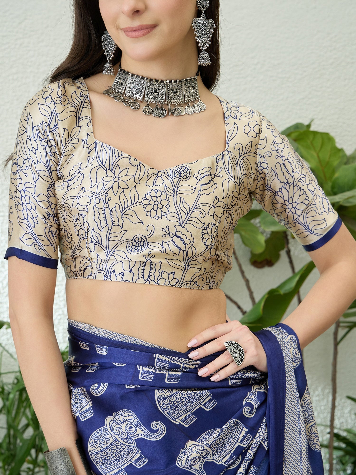 Aakriti Contemporary Semi Modal Saree for Special Occasions ClothsVilla