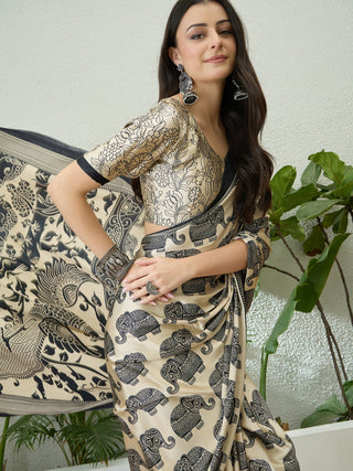 Aakriti Contemporary Semi Modal Saree for Special Occasions ClothsVilla