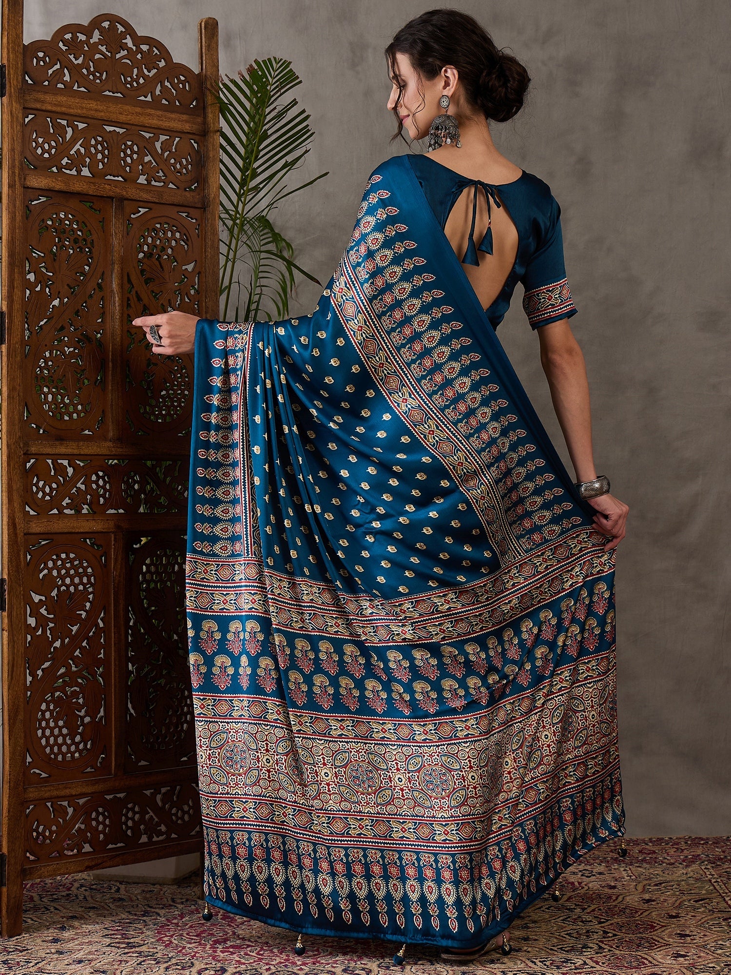 Aarohi Premium Semi Modal Saree for Festive Wear ClothsVilla