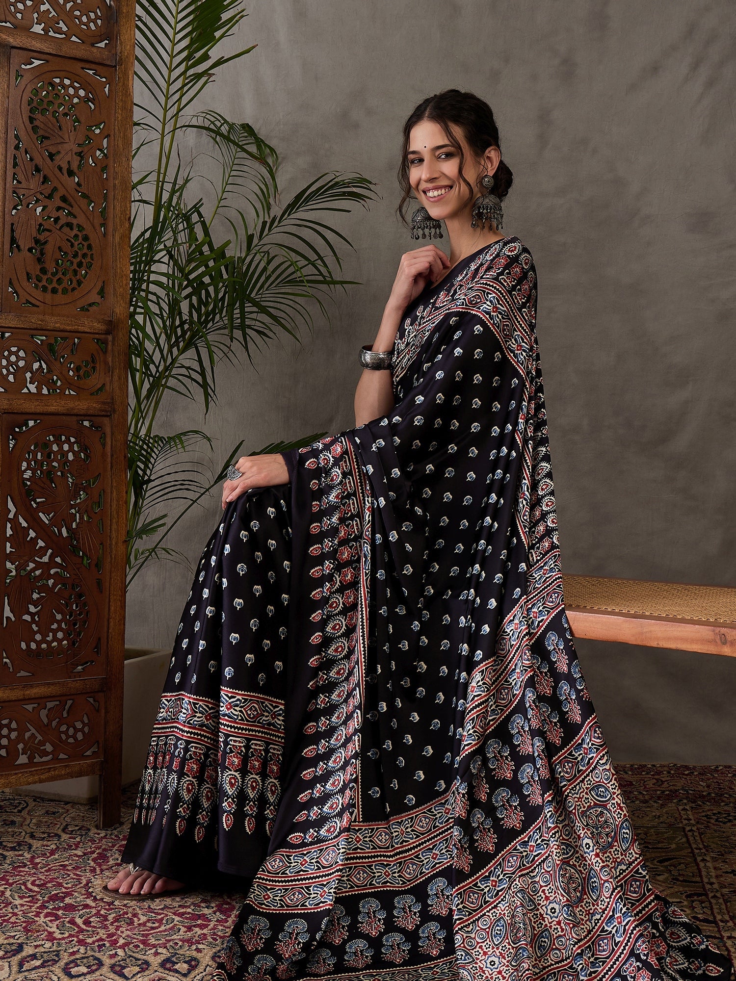 Aarohi Premium Semi Modal Saree for Festive Wear ClothsVilla