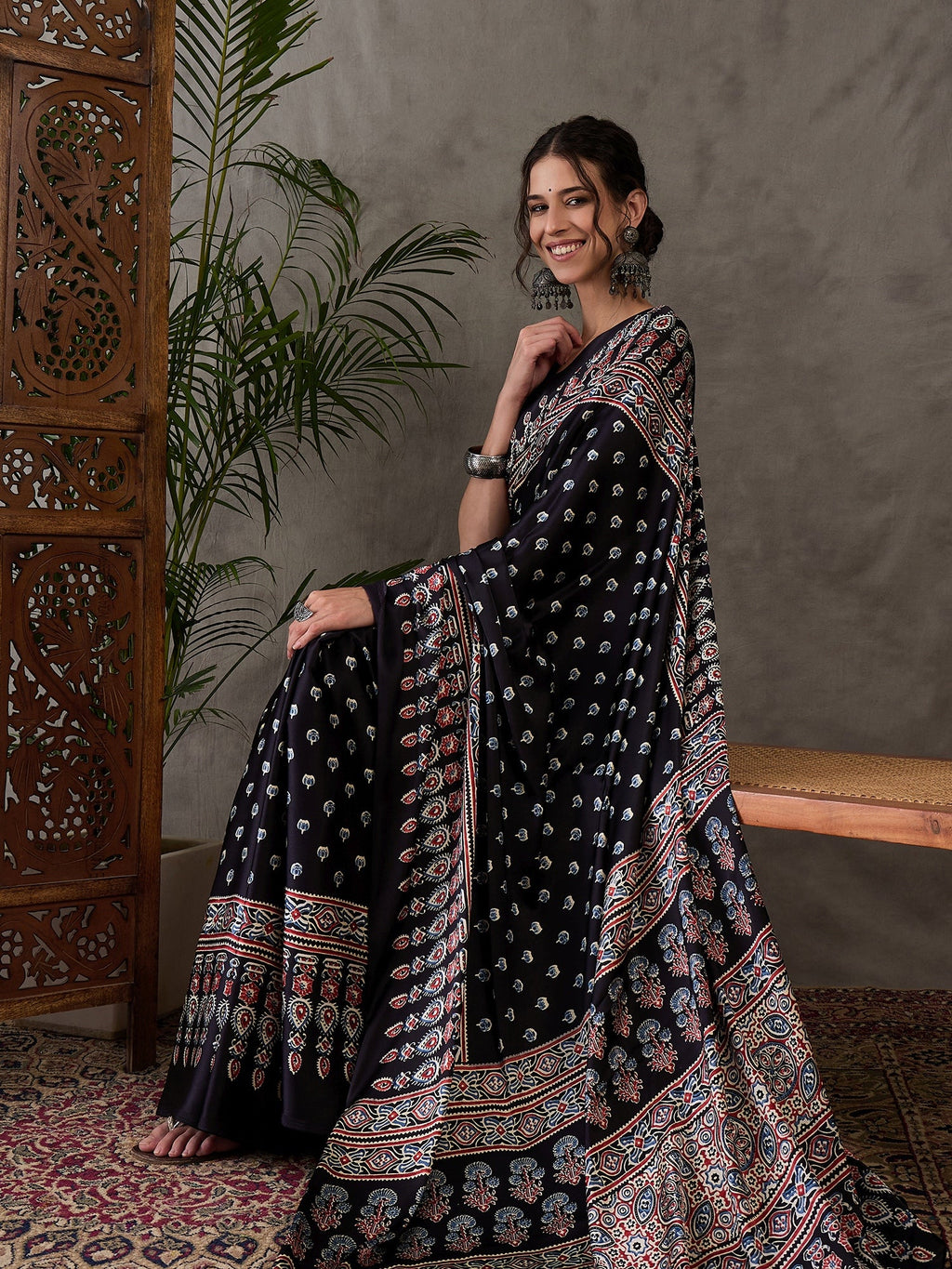 Aarohi Premium Semi Modal Saree for Festive Wear ClothsVilla