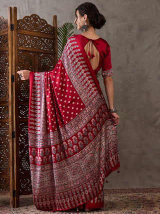 Aarohi Premium Semi Modal Saree for Festive Wear ClothsVilla