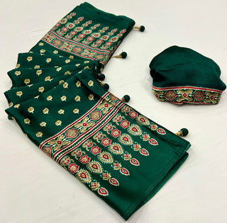 Aarohi Premium Semi Modal Saree for Festive Wear ClothsVilla