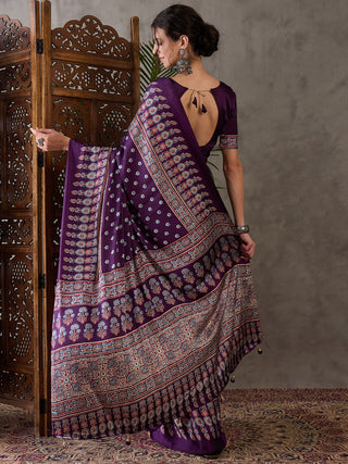 Aarohi Premium Semi Modal Saree for Festive Wear ClothsVilla