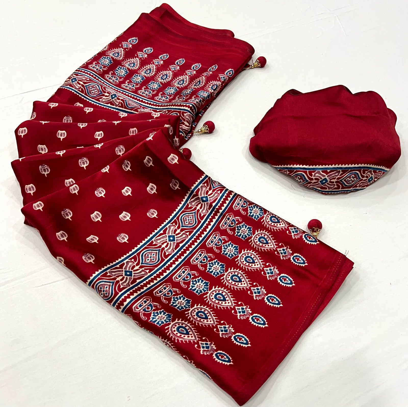 Aarohi Premium Semi Modal Saree for Festive Wear ClothsVilla