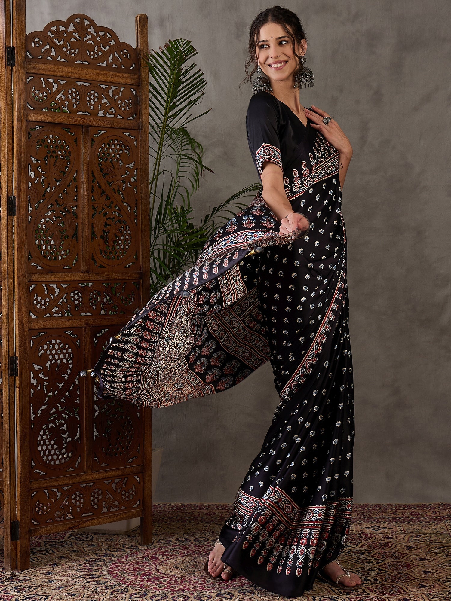 Aarohi Premium Semi Modal Saree for Festive Wear ClothsVilla
