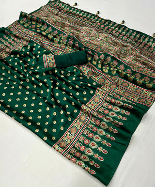 Aarohi Premium Semi Modal Saree for Festive Wear ClothsVilla