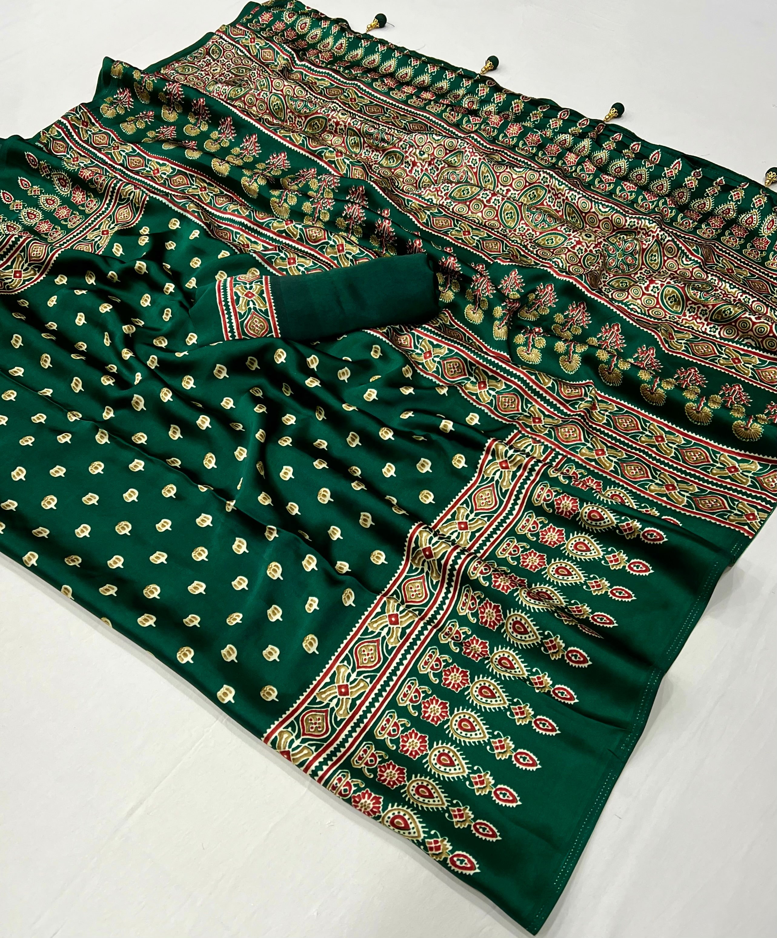 Aarohi Premium Semi Modal Saree for Festive Wear ClothsVilla