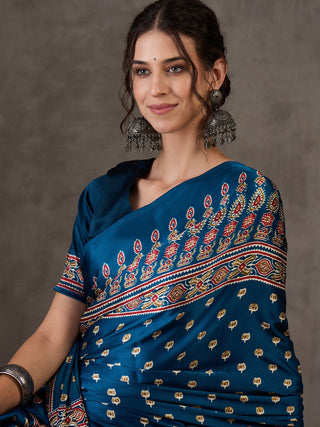 Aarohi Premium Semi Modal Saree for Festive Wear ClothsVilla