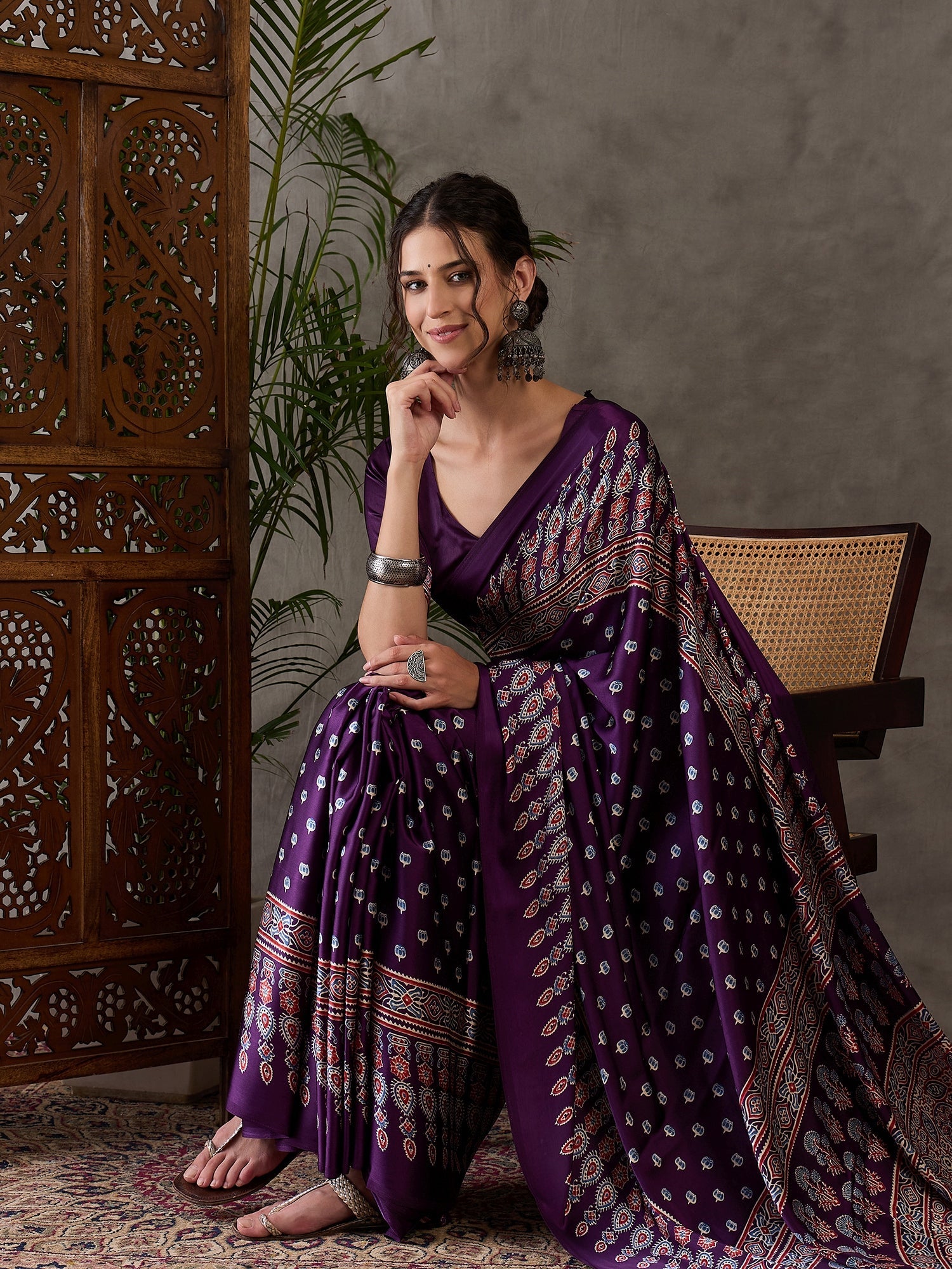 Aarohi Premium Semi Modal Saree for Festive Wear ClothsVilla