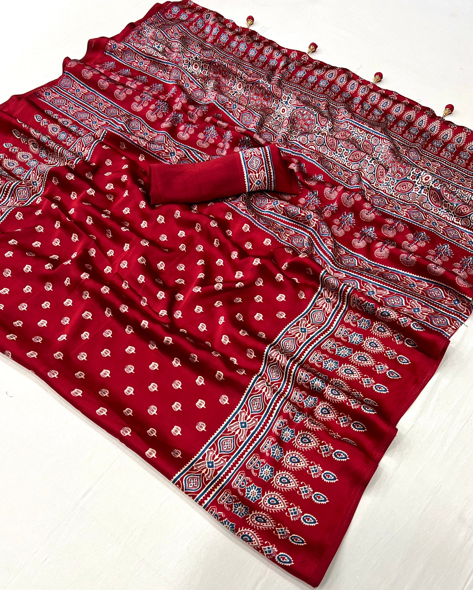 Aarohi Premium Semi Modal Saree for Festive Wear ClothsVilla